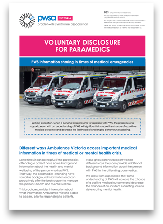 Voluntary Disclosure for Paramedics