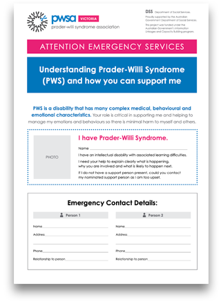 Understanding PWS and how you can support me 